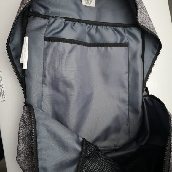 2 / $30.00 - Adidas Unisex Dark Grey Zipper Closure Padded Back Backpack - Picture 6 of 12